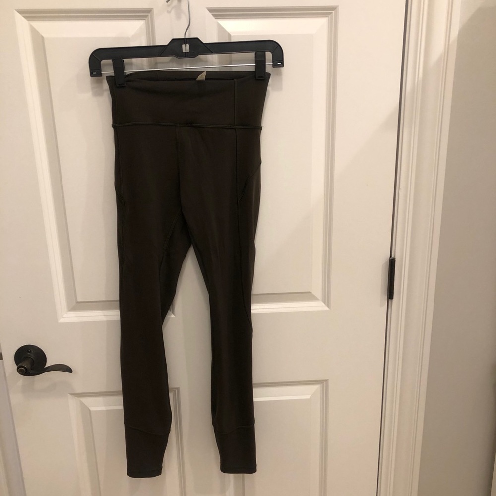 Lululemon size 4 dark green leggings